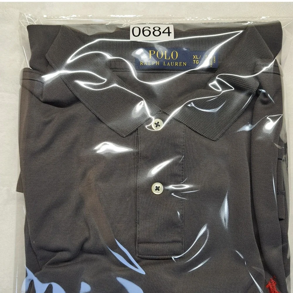 Polo Ralph Lauren Polo Shirt Mens XL Gray Excellent Short Sleeve Pique Pony Logo